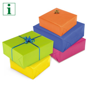 Contemporary coloured Kraft wrapping paper