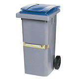 Conteneur 2 roues SULO avec prise ventrale 120 L gris/ bleu Conteneur 2 roues SULO avec prise ventrale 120 L gris/ bleu