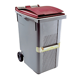 Conteneur 2 roues SULO avec prise ventrale 360 L gris/ rouge Conteneur 2 roues SULO avec prise ventrale 360 L gris/ rouge