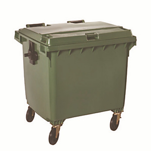 Conteneur 4 roues prise frontale vert/vert 770 L Conteneur 4 roues prise frontale vert/vert 770 L