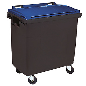 Conteneur 4 roues SULO prise frontale 660 L gris/ bleu Conteneur 4 roues SULO prise frontale 660 L gris/ bleu
