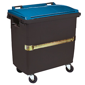 Conteneur 4 roues SULO avec prise ventrale 1000 L gris/ bleu Conteneur 4 roues SULO avec prise ventrale 1000 L gris/ bleu