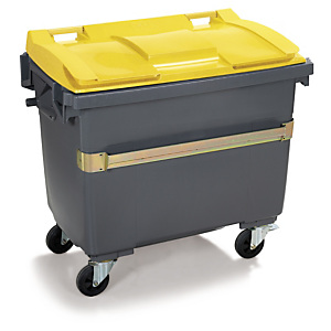 Conteneur à déchets couleur 4 roues SULO 1000 L bleu