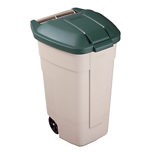 Conteneur d'intérieur 100 L Rubbermaid beige/ vert Conteneur d'intérieur 100 L Rubbermaid beige/ vert