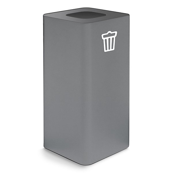 Contenitore grigio raccolta vetro con pittogramma magnetico verde capacità 100 litri - 13