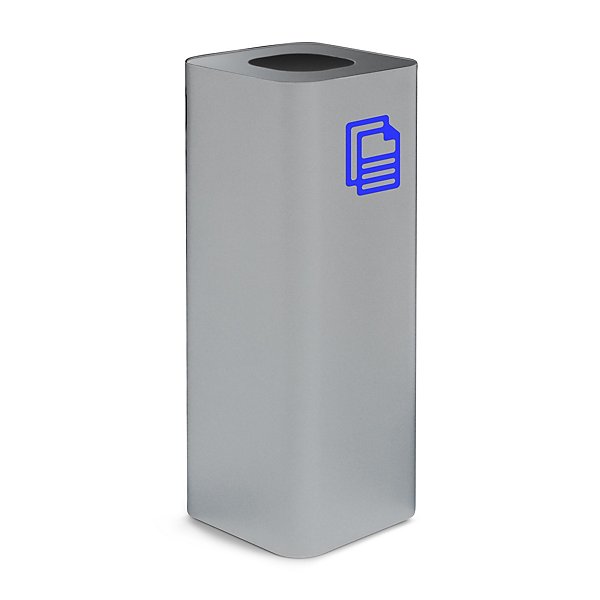 Contenitore grigio raccolta vetro con pittogramma magnetico verde capacità 100 litri - 2