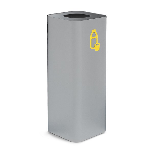 Contenitore grigio raccolta vetro con pittogramma magnetico verde capacità 100 litri - 4
