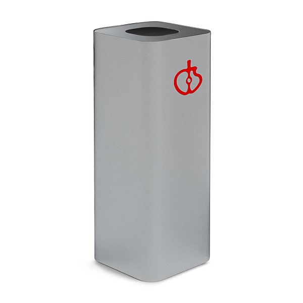 Contenitore grigio raccolta vetro con pittogramma magnetico verde capacità 100 litri - 5