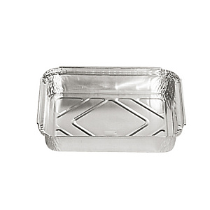 Contenitore in alluminio per alimenti, Formato R11, 22,5 x 17,5 x 4,3 cm (confezione 100 pezzi) Contenitore in alluminio per alimenti, Formato R11, 22,5 x 17,5 x 4,3 cm (confezione 100 pezzi)