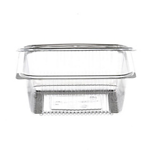 Contenitore in OPS con coperchio incernierato, Riciclabile, Capacità 1.500 cc, 20,3 x 20,6 x 5,8 cm, Trasparente (confezione 200 pezzi) Contenitore in OPS con coperchio incernierato, Riciclabile, Capacità 1.500 cc, 20,3 x 20,6 x 5,8 cm, Trasparente (confezione 200 pezzi)
