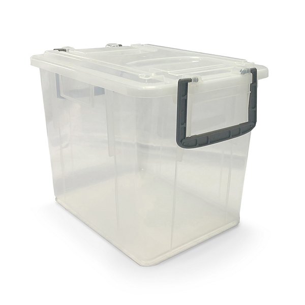 Contenitore industriale trasparente per alimenti con maniglie 580 x 380 x 256 mm - 40 litri - 3