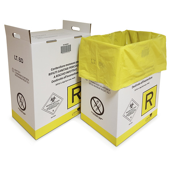 Contenitore rifiuti infettivi 40 litri bianco