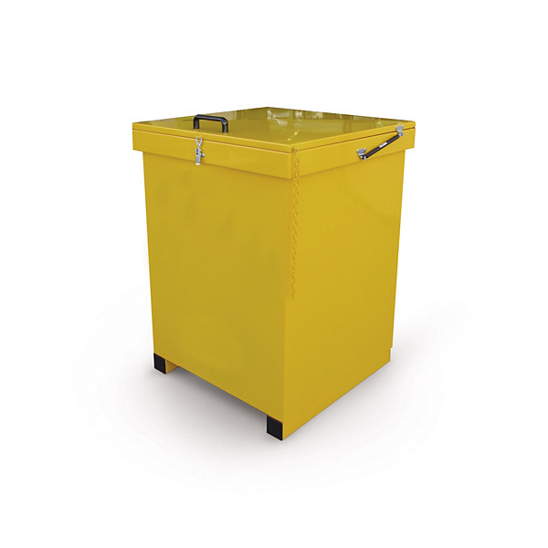 Contenitore rifiuti per sacco big bag portellone asportabile 96x96x135 cm