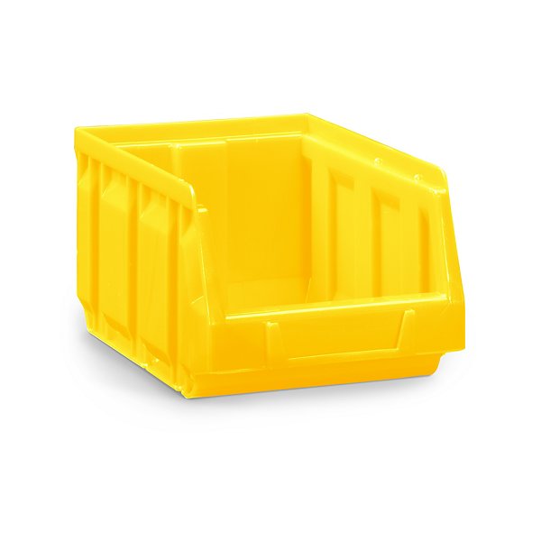 Contenitori a bocca di lupo gialli in polietilene 165 x 105 x 82 mm - 1 litro - 3