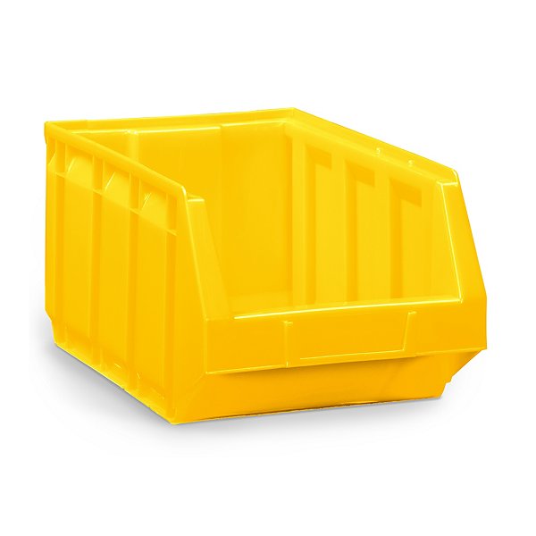 Contenitori a bocca di lupo gialli in polietilene 165 x 105 x 82 mm - 1 litro - 9