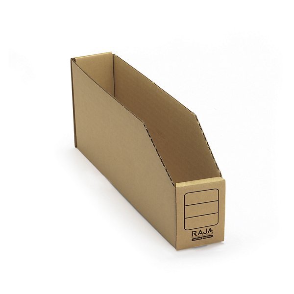 Contenitori a bocca di lupo in cartone avana RAJA 278 x 145 x 107 mm - 4,3 litri - 10