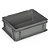 Contenitori EURO impilabili grigi in plastica rigenerata 600 x 400 x 320 mm - 64 litri - 6