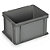 Contenitori EURO impilabili grigi in plastica rigenerata 600 x 400 x 320 mm - 64 litri - 14