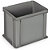 Contenitori EURO impilabili grigi in plastica rigenerata 600 x 400 x 320 mm - 64 litri - 7