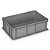 Contenitori EURO impilabili grigi in plastica rigenerata 600 x 400 x 320 mm - 64 litri - 11