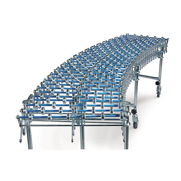 Convoyeur extensible et mobile à galets - largeur 40 cm - longueur 400 à 960 cm - 2
