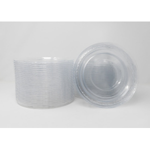 Coperchio monouso in OPS per insalatiera rotonda, Diametro 18,7 cm, Trasparente (confezione 300 pezzi) Coperchio monouso in OPS per insalatiera rotonda, Diametro 18,7 cm, Trasparente (confezione 300 pezzi)