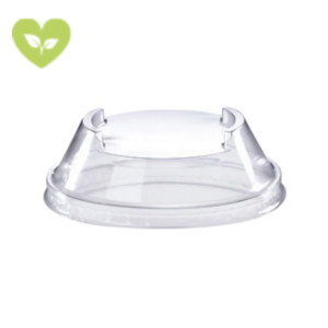 Coperchio monouso per bicchiere dessert, PLA, Ø 10 cm, Trasparente (confezione 1.200 pezzi) Coperchio monouso per bicchiere dessert, PLA, Ø 10 cm, Trasparente (confezione 1.200 pezzi)