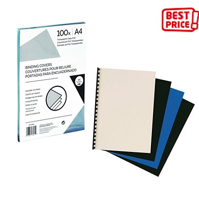 Copertine per rilegatura, A4, Cartoncino liscio, Bianco - Materiale per  Rilegatura
