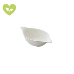 Coppetta ovale per finger food monouso, Polpa di cellulosa, Biodegradabile, Bianco (confezione 50 pezzi) Coppetta ovale per finger food monouso, Polpa di cellulosa, Biodegradabile, Bianco (confezione 50 pezzi)