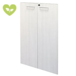 Coppia ante per mobile basso a giorno cod. 89335 Linea Open - Colore avorio venato Coppia ante per mobile basso a giorno cod. 89335 Linea Open - Colore avorio venato