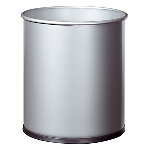 Corbeille bureau métal Papéa Rossignol 15 L gris Corbeille bureau métal Papéa Rossignol 15 L gris
