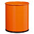 Corbeille bureau métal Papéa Rossignol 15 L orange - 1