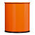Corbeille bureau métal Papéa Rossignol 15 L orange - 2