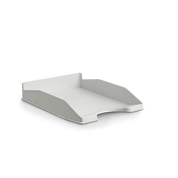 Corbeille à courrier recyclée opaque RAJA gris - 1