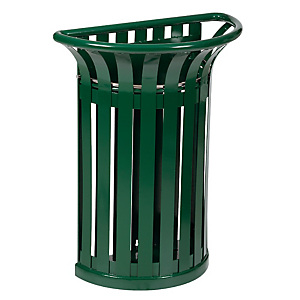 Corbeille d'extérieur Tulipe demi-ronde 35 L Corbeille d'extérieur Tulipe demi-ronde 35 L