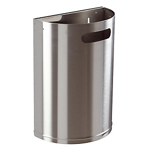 Corbeille murale Arkea inox brossé Rossignol 20 L Corbeille murale Arkea inox brossé Rossignol 20 L