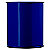 Corbeille à papier papea - 8l - bleu 5001 mat lisse - 2