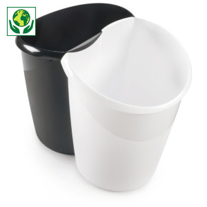 Corbeille à papier en plastique pour tri sélectif 15 l Corbeille à papier en plastique pour tri sélectif 15 l