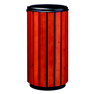 Corbeille à poser ou à fixer zeno protec- 80l - lattes bois / avec couvercle plein gris manganese Corbeille à poser ou à fixer zeno protec- 80l - lattes bois / avec couvercle plein gris manganese