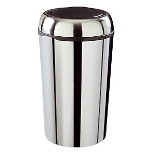 Corbeille ronde Swingy Inox 50 L Rossignol Corbeille ronde Swingy Inox 50 L Rossignol
