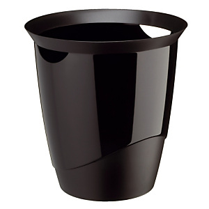 Corbeille Trend noire opaque 16 L Corbeille Trend noire opaque 16 L