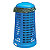 Corbeille vigipirate 1er prix en polyéthylène bleu avec couvercle pour sac poubelle 110 L - 2