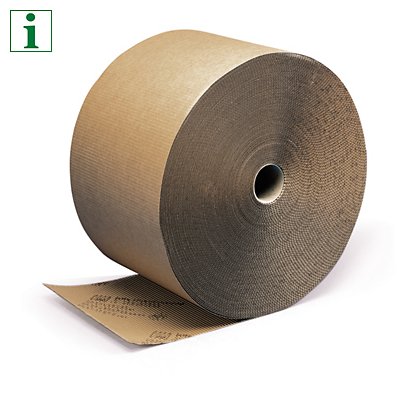 Corrugated, cushion wrap book packaging in rolls, 450mmx100m - 1