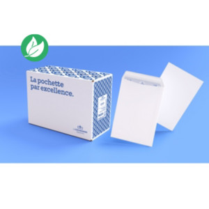 La Couronne Enveloppe blanche Premium C4 229 x 324 mm 90g sans fenêtre - autocollante bande protectrice - Lot de 250 La Couronne Enveloppe blanche Premium C4 229 x 324 mm 90g sans fenêtre - autocollante bande protectrice - Lot de 250