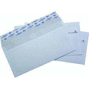 LA COURONNE Enveloppe  extra blanche Premium format DL 110 x 220 mm 90g - bande auto-adhésive