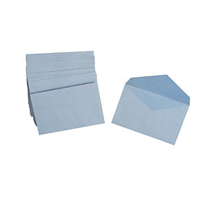 LA COURONNE enveloppes commerciales, papier, 90 x 140 mm, bande auto-adhésive, bleu (Boîte de 1000)