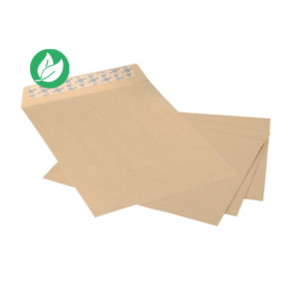 La Couronne Pochette kraft armé brun PEFC C4 - 229 x 324 mm 130g sans fenêtre - Autocollante bande protectrice - Lot de 250 La Couronne Pochette kraft armé brun PEFC C4 - 229 x 324 mm 130g sans fenêtre - Autocollante bande protectrice - Lot de 250