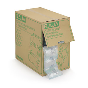 Coussins d'air recyclés en boîte distributrice RAJA