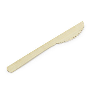 Couteau en bambou L. 17 cm - Lot de 50