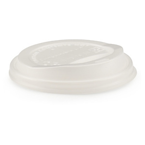 Couvercle en amidon de ma?s compostable pour gobelet en carton pour ref. : 733171 et PUL2033